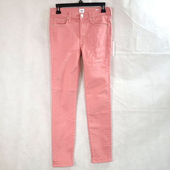 New EDWIN Women's (27) Petal Pink Pixie Mid Rise Skinny Jeans $148 - Picture 5 of 16
